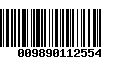 Código de Barras 009890112554