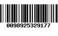 Código de Barras 0098925329177