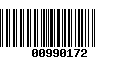 Código de Barras 00990172