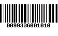 Código de Barras 0099336001010