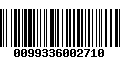 Código de Barras 0099336002710