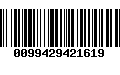 Código de Barras 0099429421619