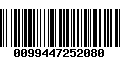 Código de Barras 0099447252080