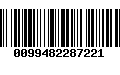 Código de Barras 0099482287221