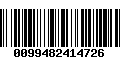 Código de Barras 0099482414726