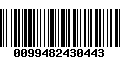 Código de Barras 0099482430443