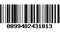 Código de Barras 0099482431013