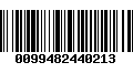 Código de Barras 0099482440213