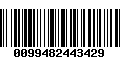Código de Barras 0099482443429