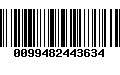 Código de Barras 0099482443634