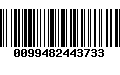 Código de Barras 0099482443733