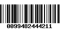 Código de Barras 0099482444211