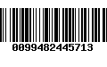 Código de Barras 0099482445713