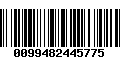 Código de Barras 0099482445775