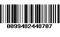 Código de Barras 0099482448707