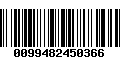 Código de Barras 0099482450366