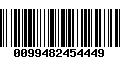 Código de Barras 0099482454449