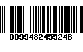 Código de Barras 0099482455248