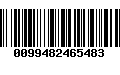 Código de Barras 0099482465483