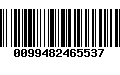 Código de Barras 0099482465537