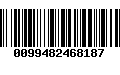 Código de Barras 0099482468187