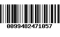 Código de Barras 0099482471057