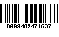 Código de Barras 0099482471637