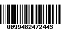 Código de Barras 0099482472443