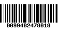 Código de Barras 0099482478018