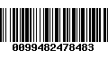 Código de Barras 0099482478483