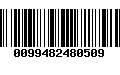 Código de Barras 0099482480509