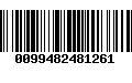 Código de Barras 0099482481261