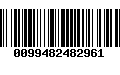 Código de Barras 0099482482961