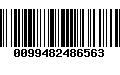 Código de Barras 0099482486563