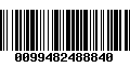 Código de Barras 0099482488840