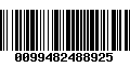 Código de Barras 0099482488925