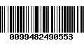 Código de Barras 0099482490553