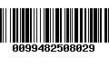 Código de Barras 0099482508029