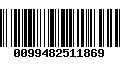 Código de Barras 0099482511869