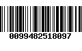 Código de Barras 0099482518097