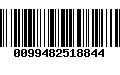 Código de Barras 0099482518844