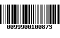 Código de Barras 0099900100873