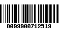 Código de Barras 0099900712519