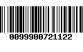 Código de Barras 0099900721122