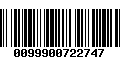 Código de Barras 0099900722747