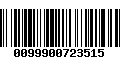 Código de Barras 0099900723515