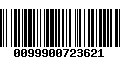 Código de Barras 0099900723621