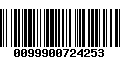 Código de Barras 0099900724253