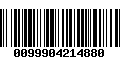 Código de Barras 0099904214880