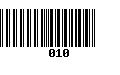 Código de Barras 010